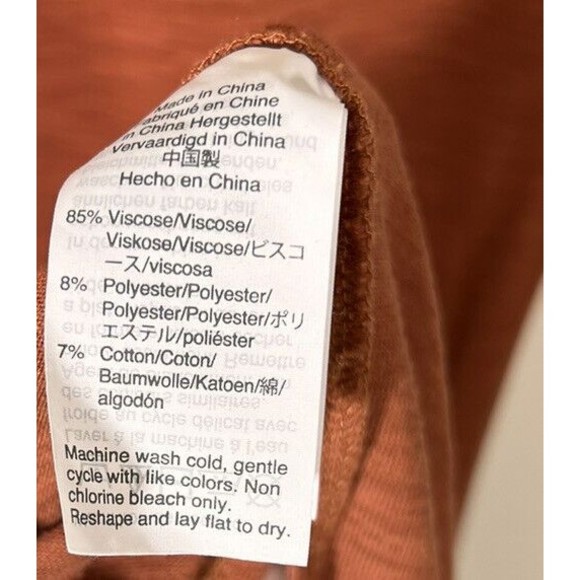 Madewell Horizon Midi Dress Womens Medium Afterglow Red Orange VGUC Summer - Picture 5 of 5